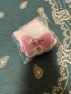 ガチャガチャ c-pla にゃんこシリーズ ふわふわ巾着 チャーミーキティのサムネイル