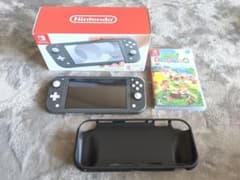 Nintendo Switch LITE　あつまれどうぶつの森 セット グレーのサムネイル