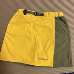 mont-bell キッズ ラップショーツ イエロー×カーキのサムネイル