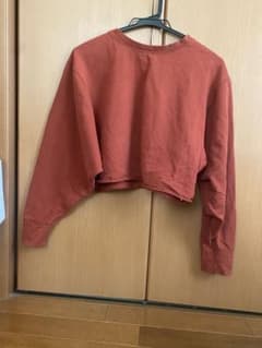 【エヌドット】秋服　ショート丈 スウェット テラコッタのサムネイル