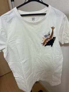 graniph 動物刺繍 Tシャツ L ホワイトのサムネイル