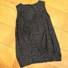 tita キッズ ノースリーブコクーンワンピース 水玉 ドット柄