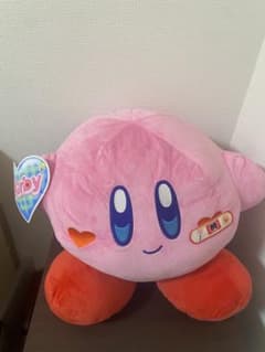 【タグ付き美品】カービィ 超BIGぬいぐるみ ハートデザイン プライズ
