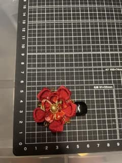 七五三 髪飾り パッチンどめ 3歳 赤 ショートヘア ひな祭り ヘアアクセサリー