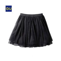 GU チュールスカート ブラックのサムネイル