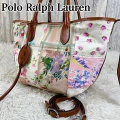希少 Polo Ralph Lauren 花柄 パッチワーク 2Wayバッグ - メルカリ
