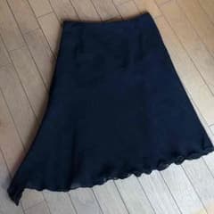 ANAYI 黒スカート アシンメトリーのサムネイル