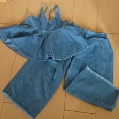 韓国子供服☆デニムセットアップ☆120のサムネイル
