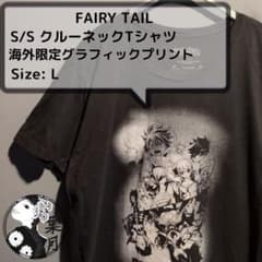 海外限定 フェアリーテイル アニメTシャツ メキシコ製 L 黒 グランジ