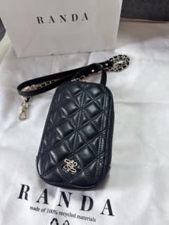 RANDA ブラック スマホショルダーバッグのサムネイル