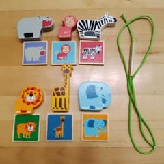 ボーネルンド 紐通し どうぶつのパレード 知育玩具のサムネイル