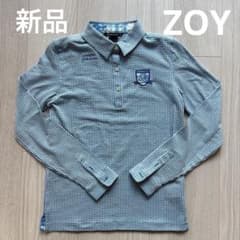 新品】ZOY レディース 長袖ゴルフポロシャツ ブルー 36 - メルカリ