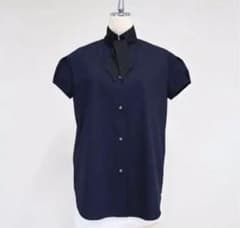 新品未着用　シーマリー　キャップスリーブ 半袖 Navyのサムネイル