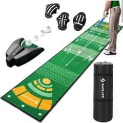 Saplizeゴルフパター練習用マット 自動ボールリターナー付 50*305cmのサムネイル