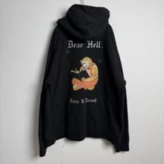 374 Born X Raised Dear Hell Hoodie Black - メルカリ