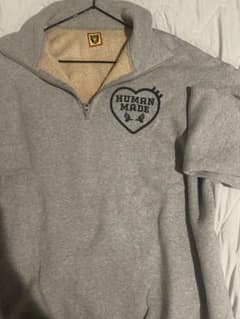 HUMAN MADE ハーフジップスウェット