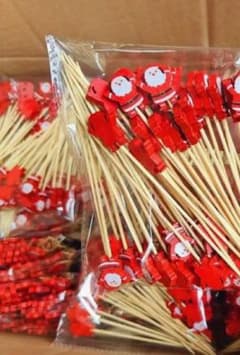 グッさん専用⭕️サンタクロースデザインピック 13cmのサムネイル