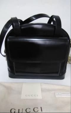 【新品未使用】GUCCI ヴィンテージ レザーバッグのサムネイル