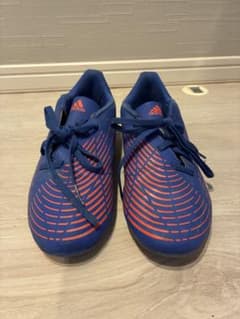 adidas フットサルシューズ 青とオレンジ　24センチのサムネイル