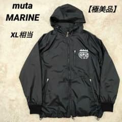極美品✨mutaMARINE ナイロンジャケット ビックロゴ リブ ネイビー 極美品✨mutaMARINE ナイロンジャケット ビックロゴ リブ ネイビー