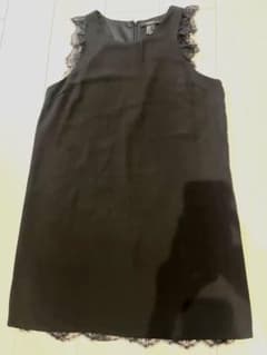 FOREVER 21 Lace Trim Mini Dress/Tunic Black M