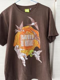Mrs. GREENAPPLE ゼンジンTシャツ ブラウン М 銀テープ付のサムネイル