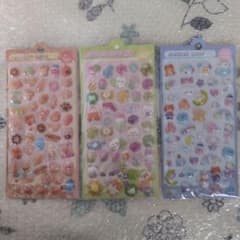 ぷっくりぷくぷくシール 3個セットのサムネイル