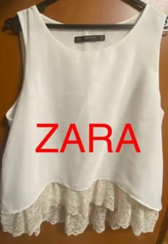ZARA BASIC  ノースリーブ　レースのサムネイル