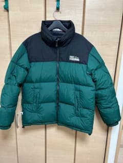 【美品】【最終値下げ】FIRST DOWN ダウンジャケット グリーン・ブラックのサムネイル