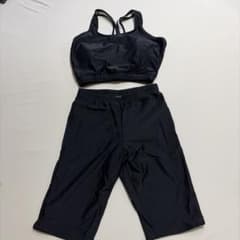 スポーツ用水着セット ブラック/グレーのサムネイル