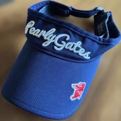 Pearly Gates ゴルフ サンバイザー ネイビー - メルカリ