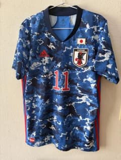 馬*憲様 サッカー日本代表　古橋亨梧選手　日本晴れ　ユニフォーム 馬*憲様 サッカー日本代表 古橋亨梧選手 日本晴れ ユニフォーム - メルカリ