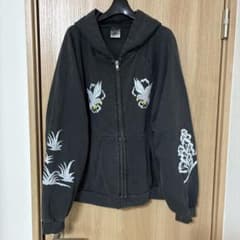 basketcase ジップフーディー　パーカー　黒　Mのサムネイル