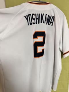 美品】読売ジャイアンツ 吉川尚輝選手 ユニフォーム XL - メルカリ