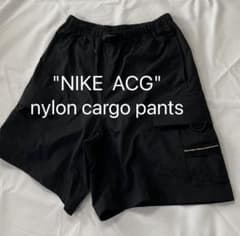 希少】NIKE ACG ナイロン カーゴショーツ ブラック 極太 - メルカリ