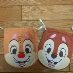のんたん♡プロフ確認♡様専用☆  CHIP&DALE   きんちゃく2個セットのサムネイル