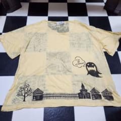 Rydia 半袖Tシャツ ゴースト柄 イエローのサムネイル