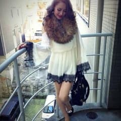 DaTuRa♡デザインレースバタフライワンピのサムネイル
