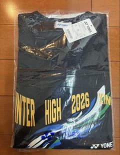 YONEX 2026インターハイ限定 ロングTシャツ ブラック　サイズO YONEX 2026インターハイ限定 ユニロングスリーブTシャツ - メルカリ