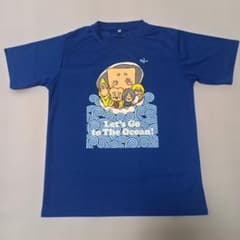 게게게의 키타로 폴리에스텔 S/S컷소우 블루 사이즈 L