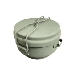 チェコ軍 初期型 アルミ クッカー メスキット 耳付き オリーブ 未使用