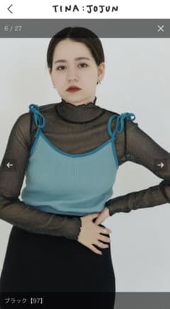 tina:jojun  ハイネックシアーラメトップスのサムネイル