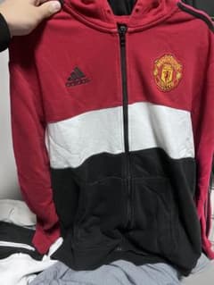 adidas Manchester United ジップパーカー - メルカリ