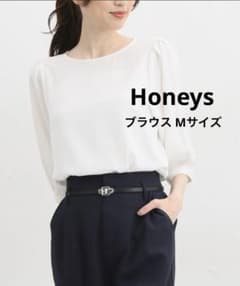 Honeys  ハニーズ　6分袖パールボタンブラウスのサムネイル