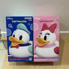 ドナルド　デイジー　おふろでSOFVIMATES　アヒル　フィギュア