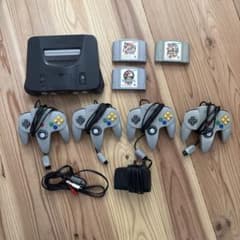 NINTENDO64 本体とゲームセット　スマブラ　マリカーのサムネイル