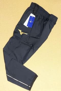 新品【MIZUNO】160cm ピステパンツ ドレスネイビー 裾ファスナー