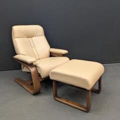 美品　冨士ファニチア　セット　リクライニング　シングルソファ　1P　オットマン 美品 冨士ファニチア セット リクライニング シングルソファ 1P