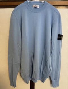 IO着用 stone  ニット アイスブルー IO着用 stone island ニット アイスブルー - メルカリ
