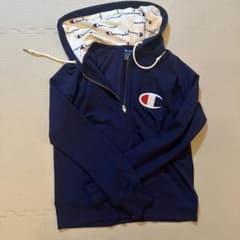 Champion ジップアップパーカー ネイビー Lサイズのサムネイル